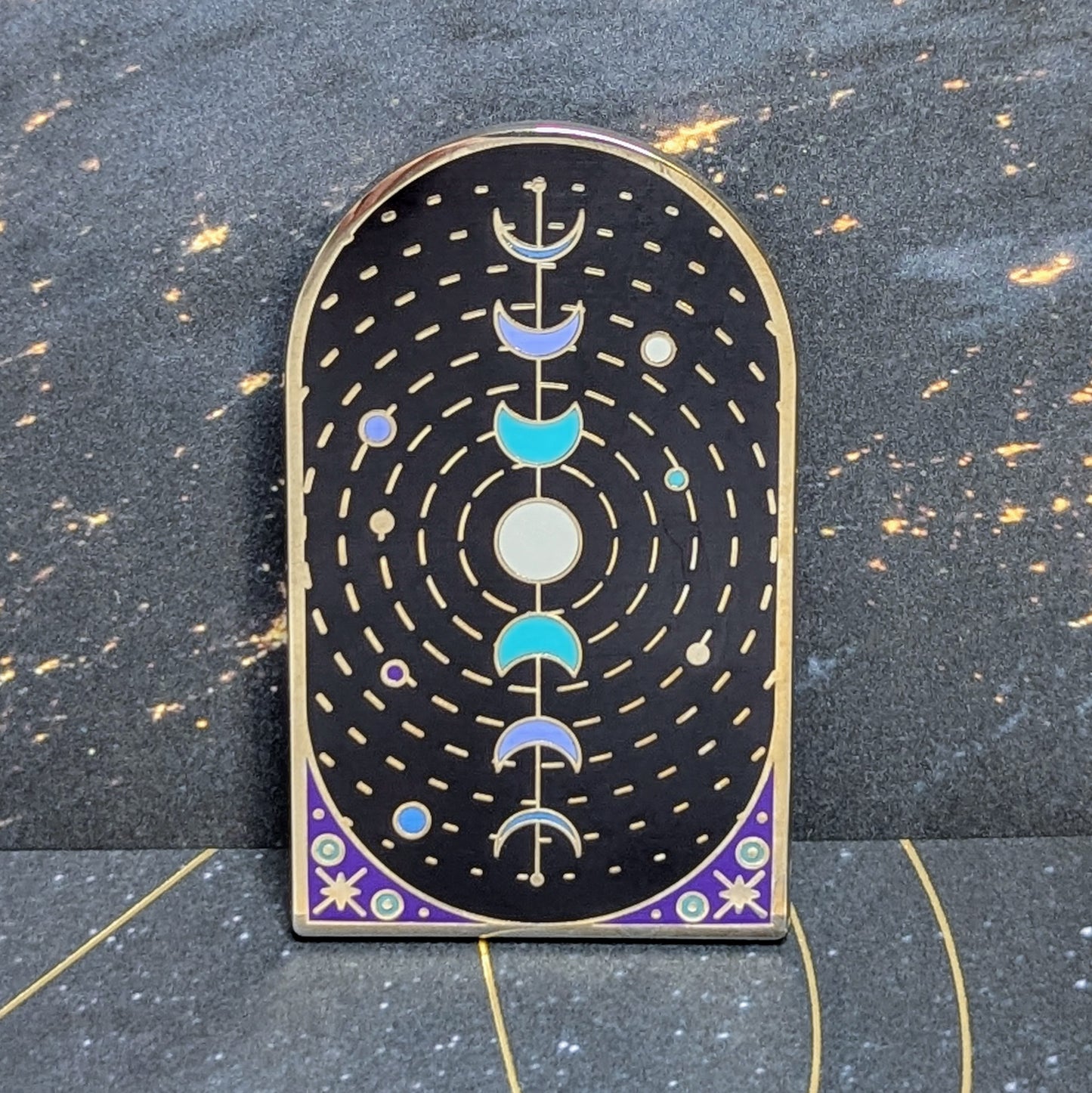 celestial transcend space corp pins nightmare moon luna inspired arch pin
