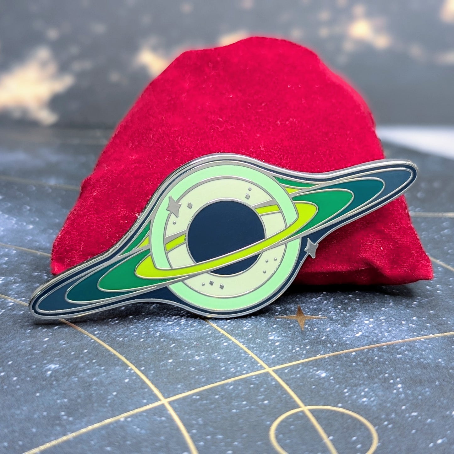 transcend space pins black hole colorful green