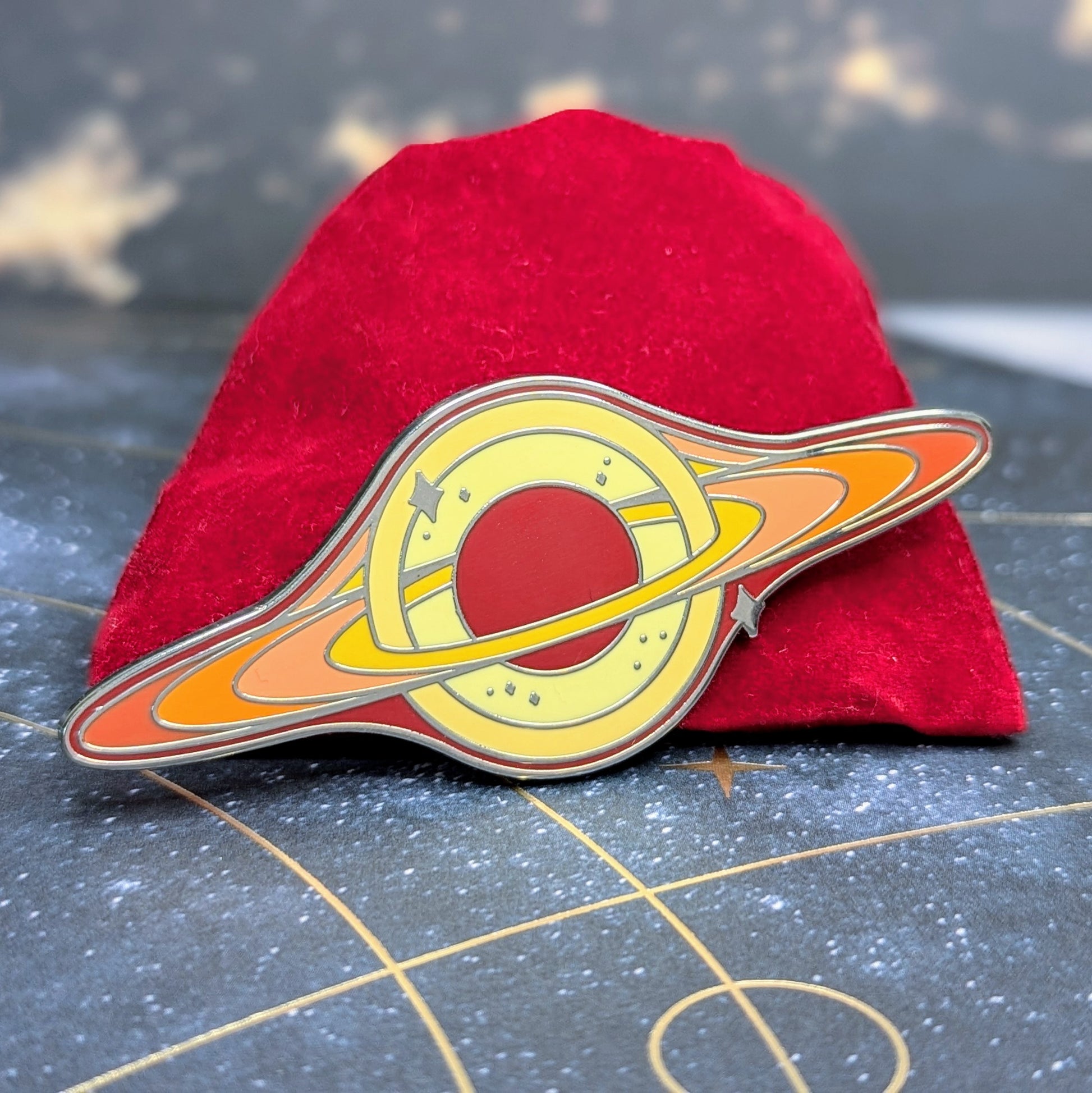 transcend space pins black hole colorful orange