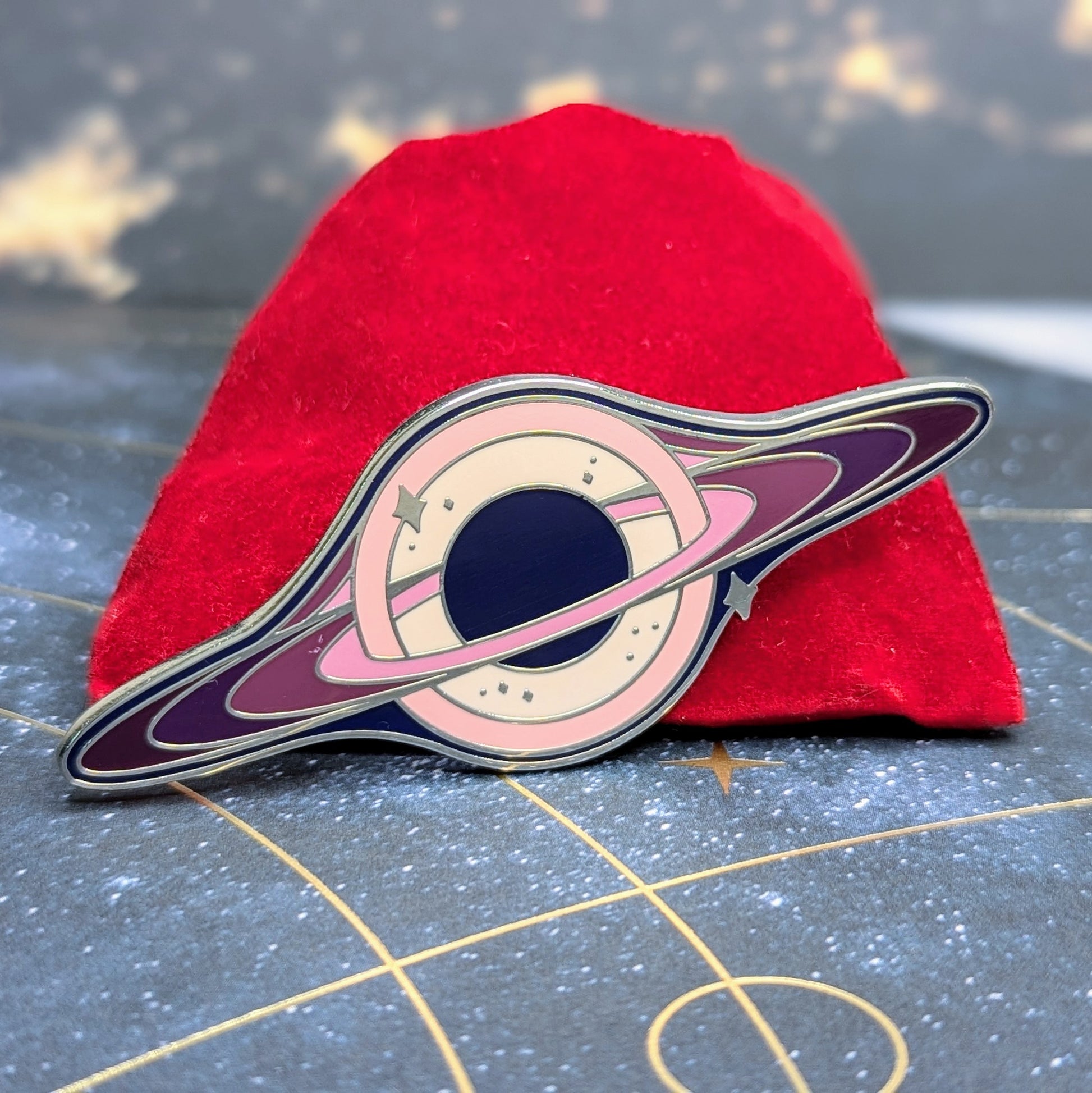 transcend space pins black hole colorful purple
