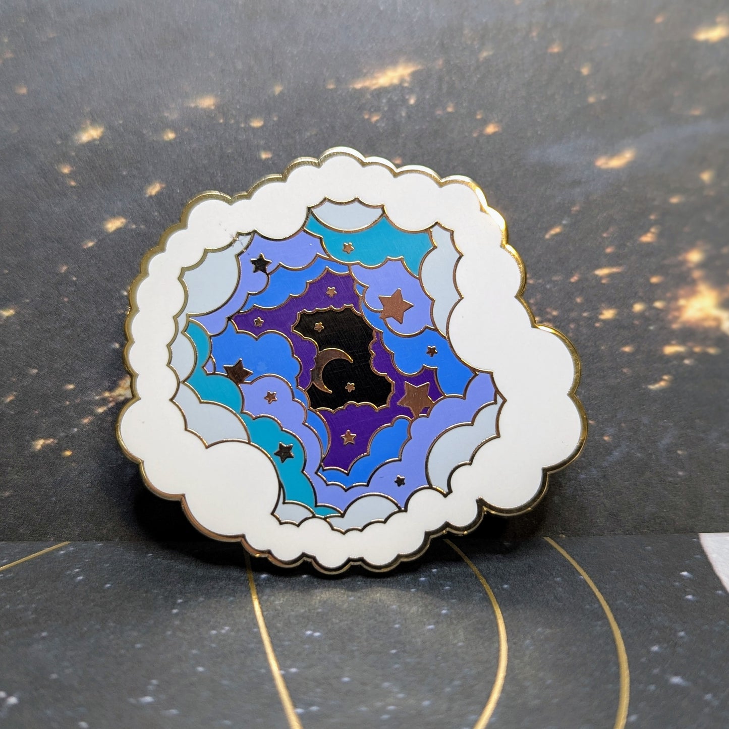 celestial transcend space corp pins luna nightmare moon inspired cosmic cloud pin