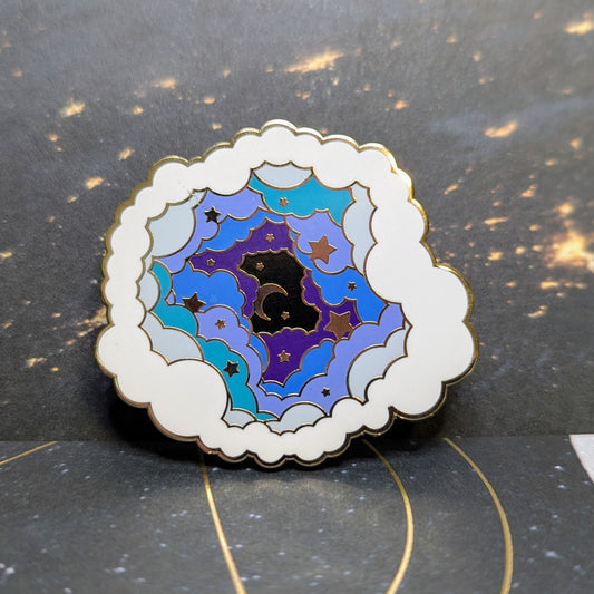 celestial transcend space corp pins luna nightmare moon inspired cosmic cloud pin