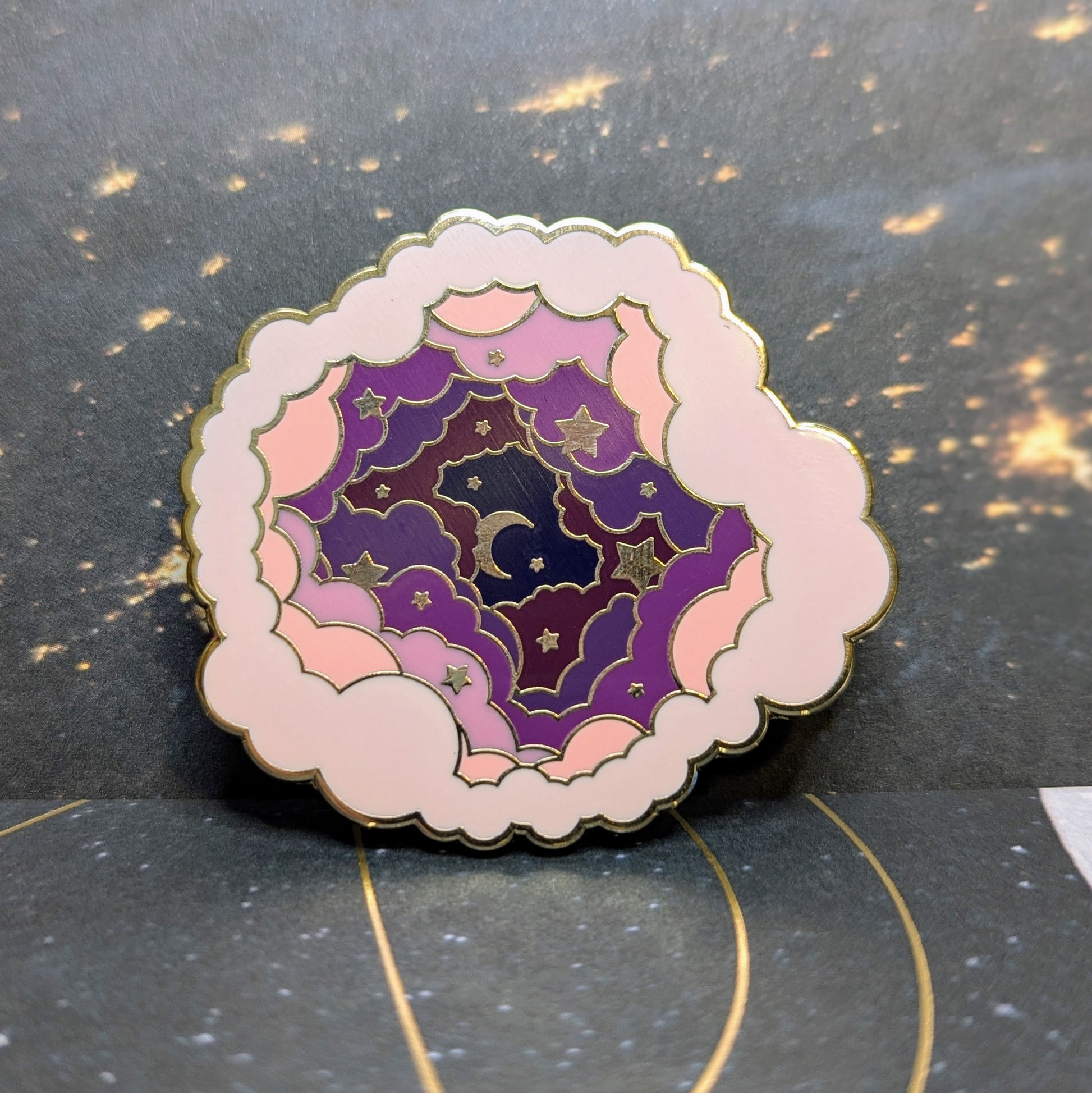celestial transcend space corp pins twilight sparkle inspired cosmic cloud pin