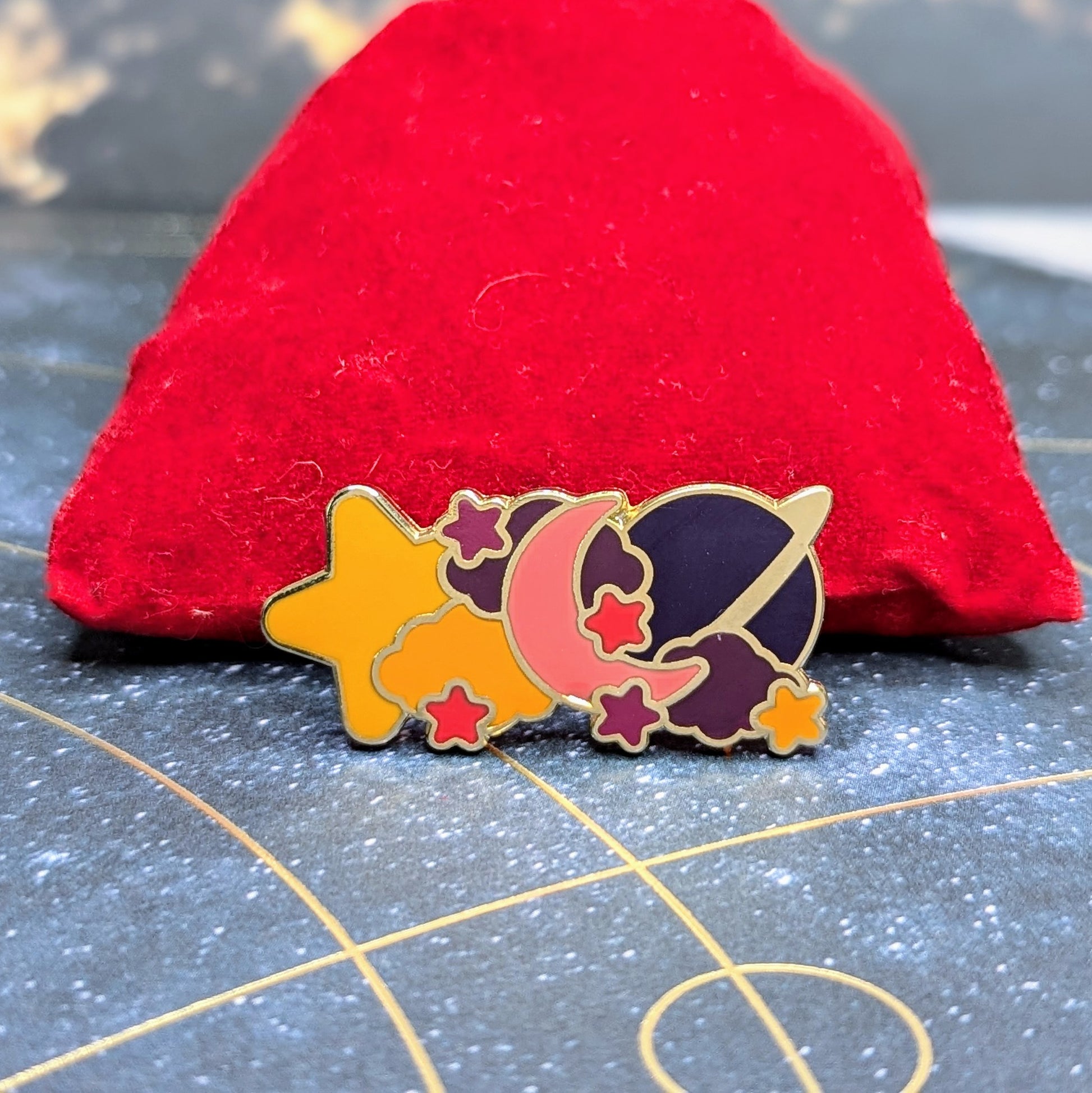 transcend space pins retro gold space jam