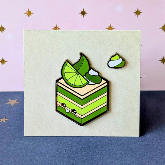 mojito cake and dollop enamel pins from cute cake club by carly k of mythic mgmt