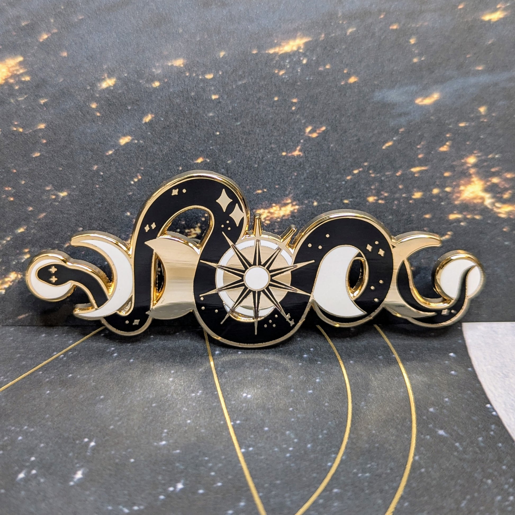 celestial transcend space corp pins cosmic snake dark mode lunar