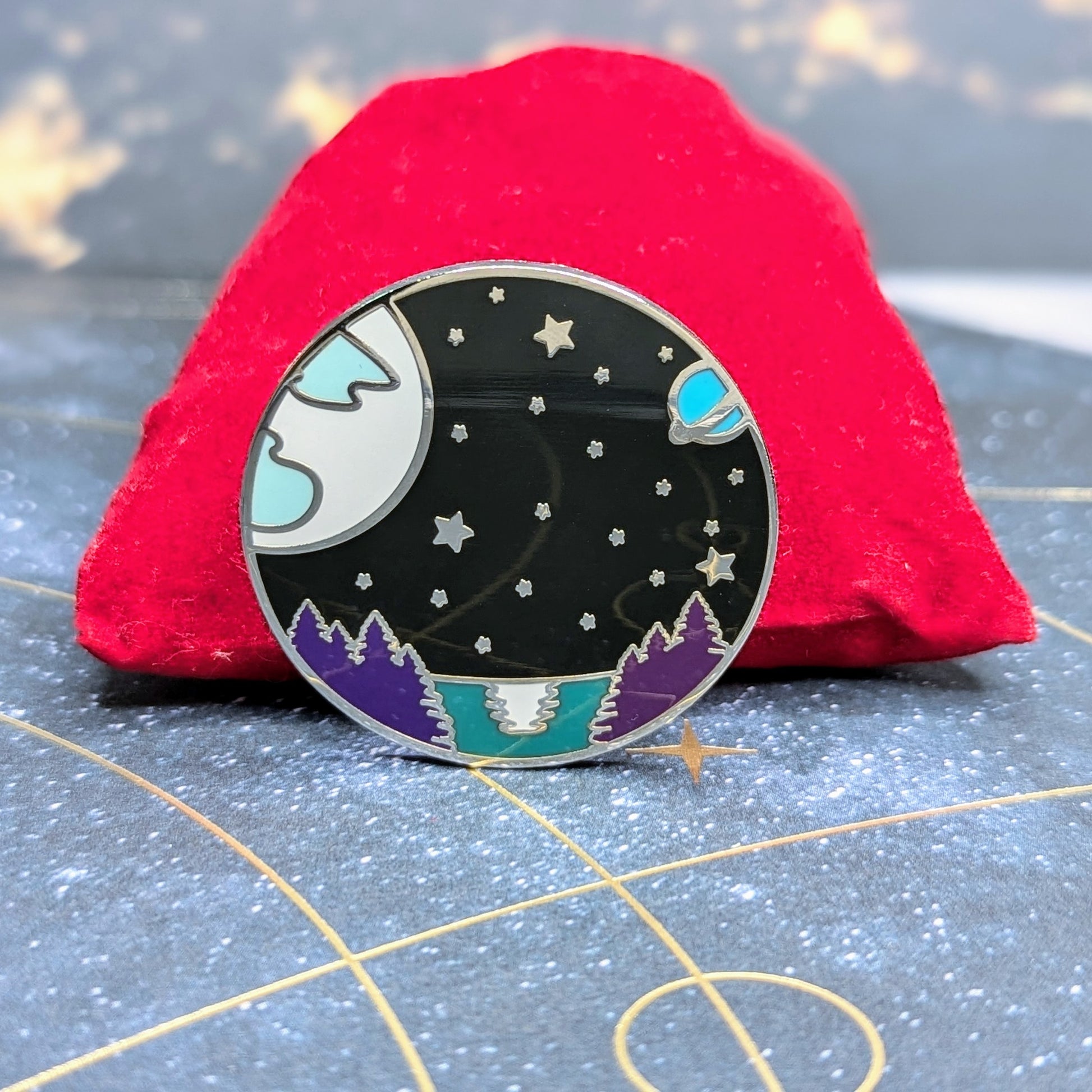 transcend space pins stars