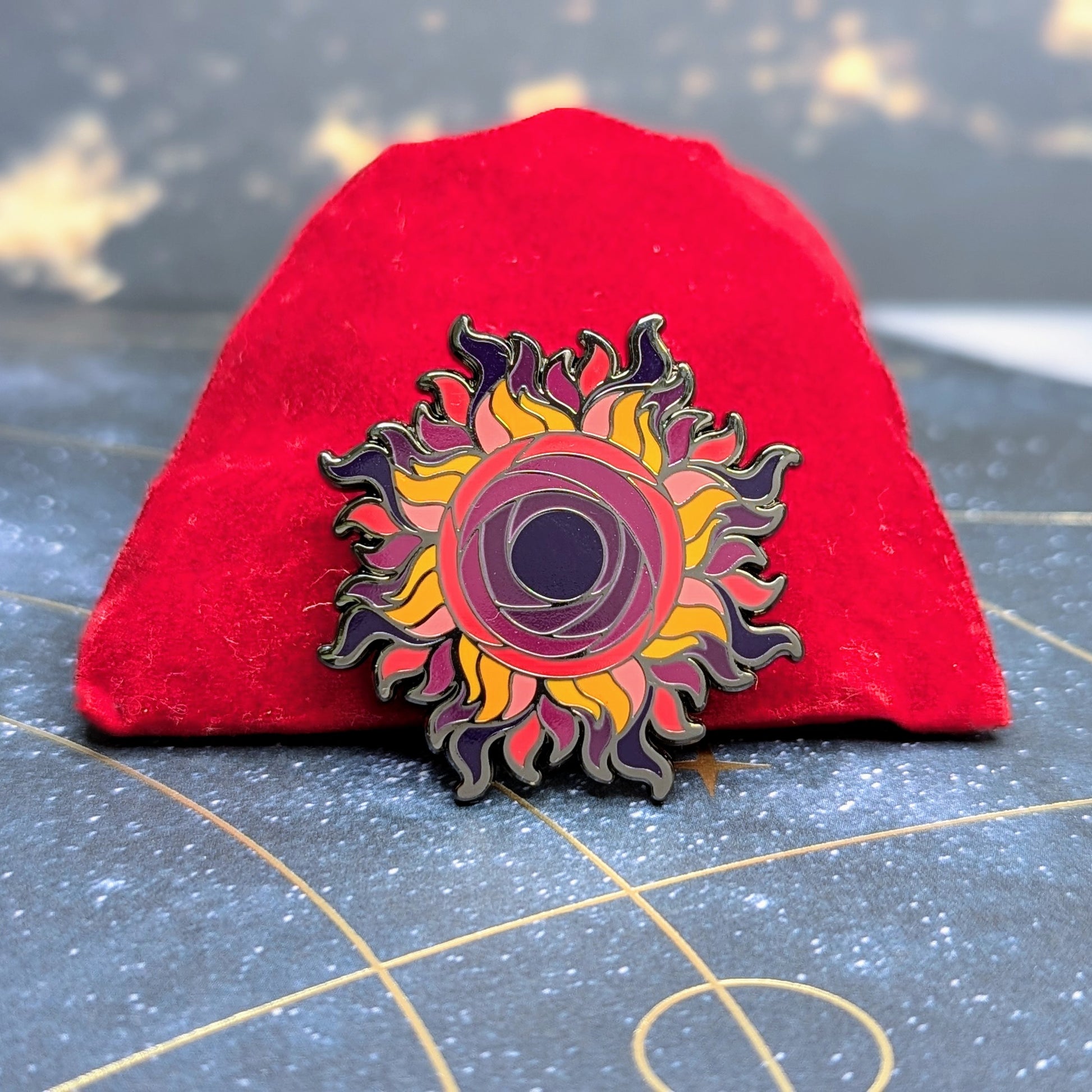 transcend space pins retro sun